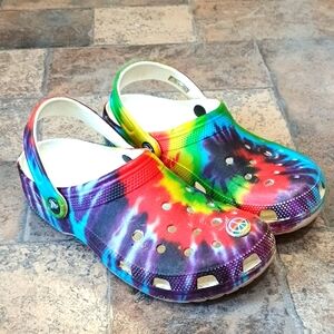 Crocs classic tie dye clogs size 7 men's